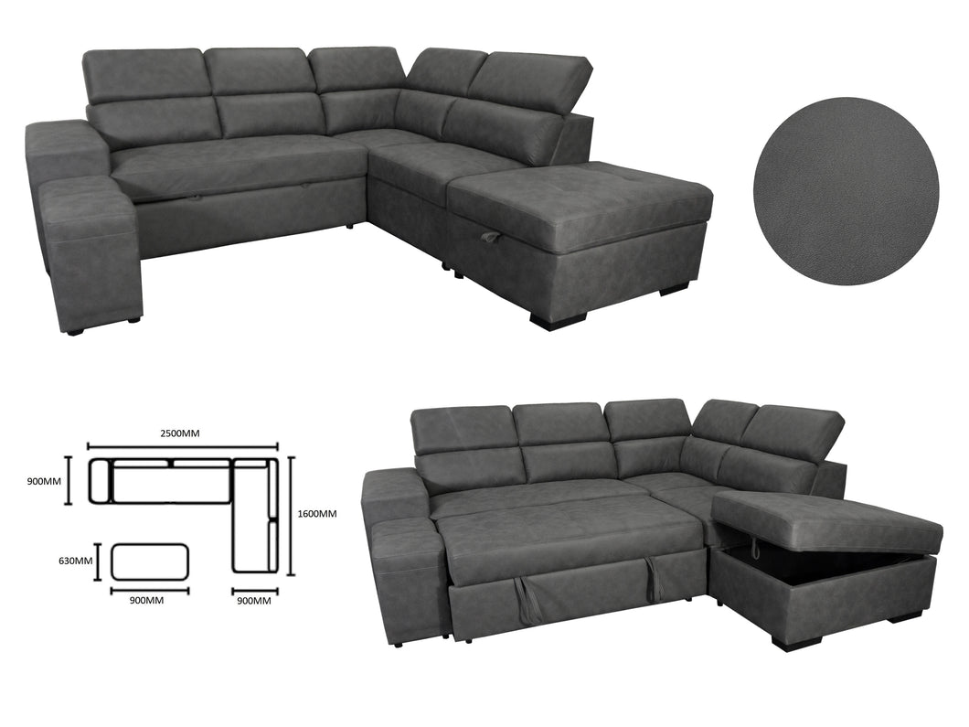 The Macie Corner Lounge is a versatile L-Shaped couch that is sure to be a perfect fit into any household. The Macie is a very space efficient couch with all its convenient features packed into a small but still comfortable size it is sure to keep anyone sitting on it relaxed, weather its friends on a weekend or a family sitting down for a movie after a long day.